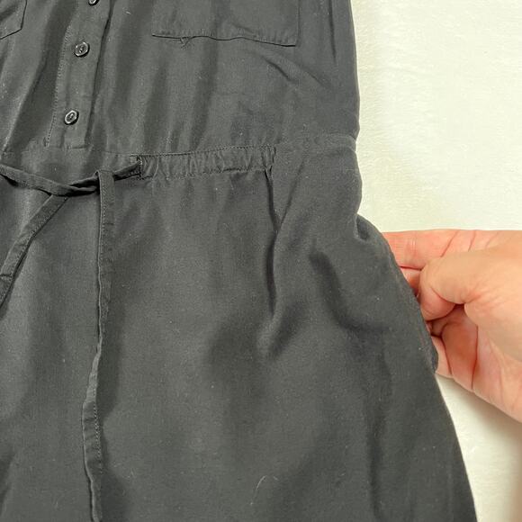 LOFT Sleeveless V-Neck Shirt Dress Size X-Small Knee Length Minimalist Casual - Picture 6 of 10